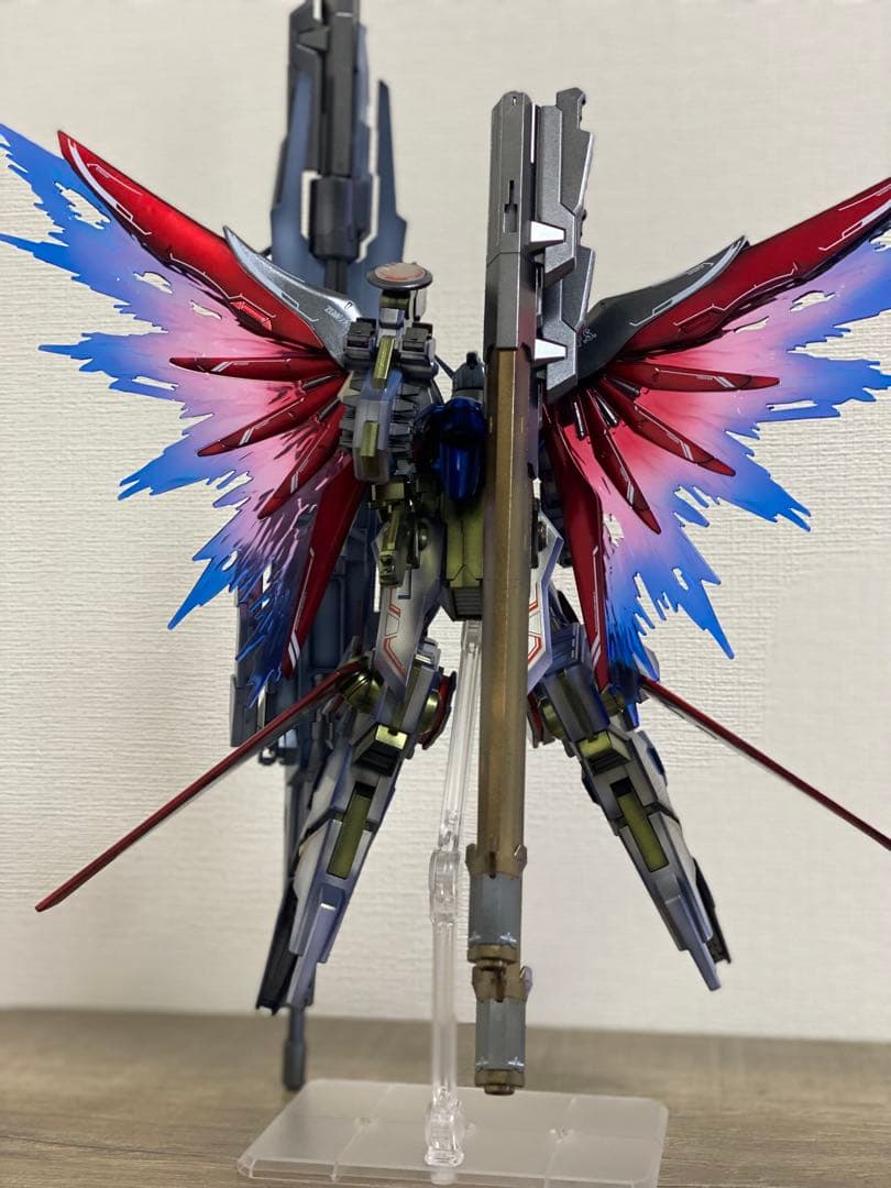 ガンプラ完成品HG デスティニーガンダムspecⅡ & ゼウスシルエット全塗装