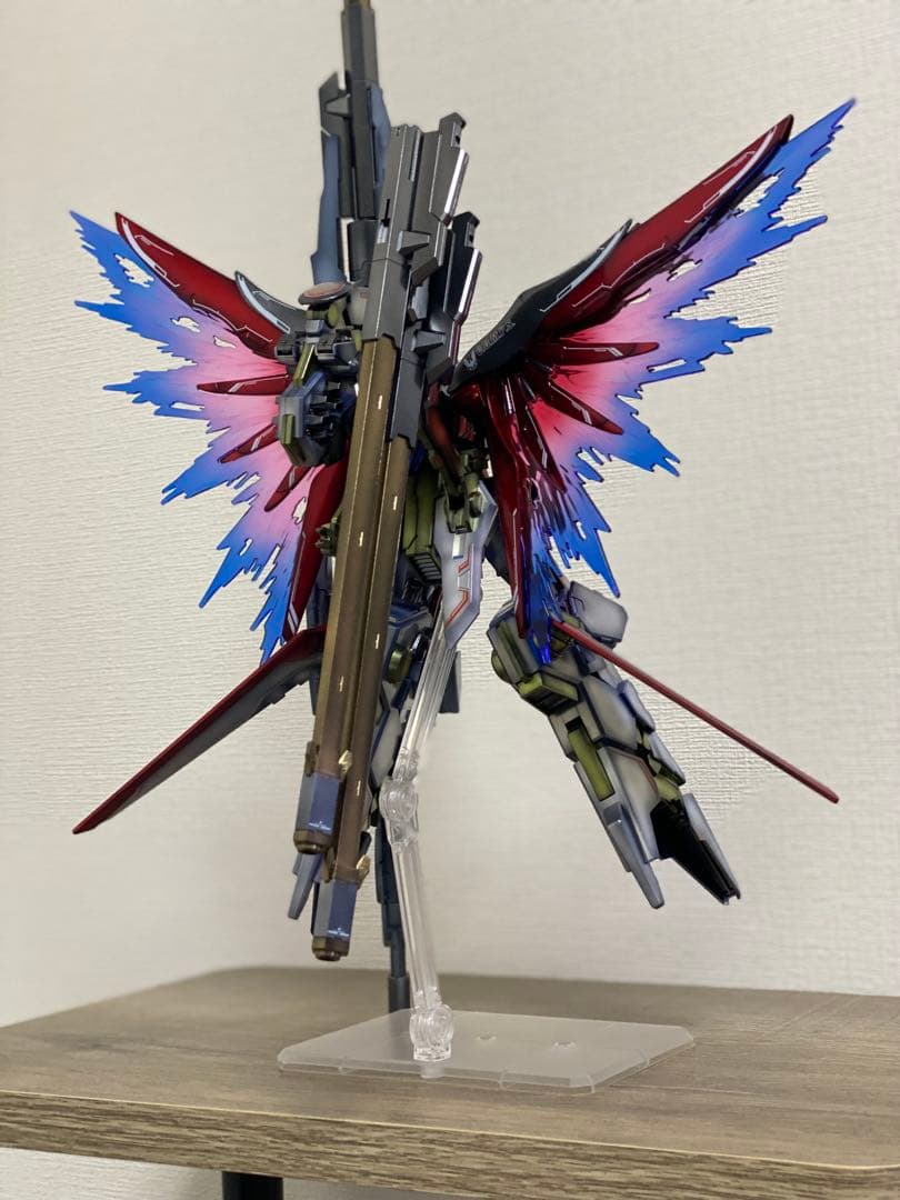 ガンプラ完成品HG デスティニーガンダムspecⅡ & ゼウスシルエット全塗装