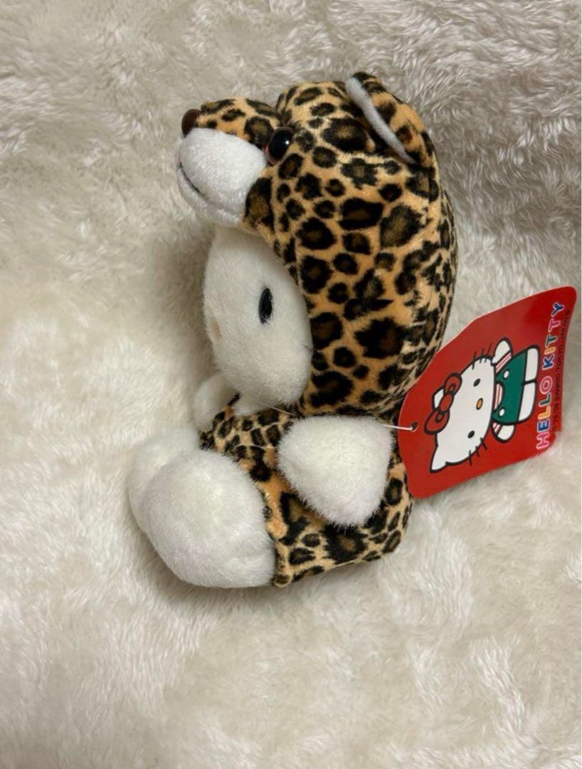 ハローキティ ヒョウ柄ぬいぐるみ 約15cm2000年希少レア激レア