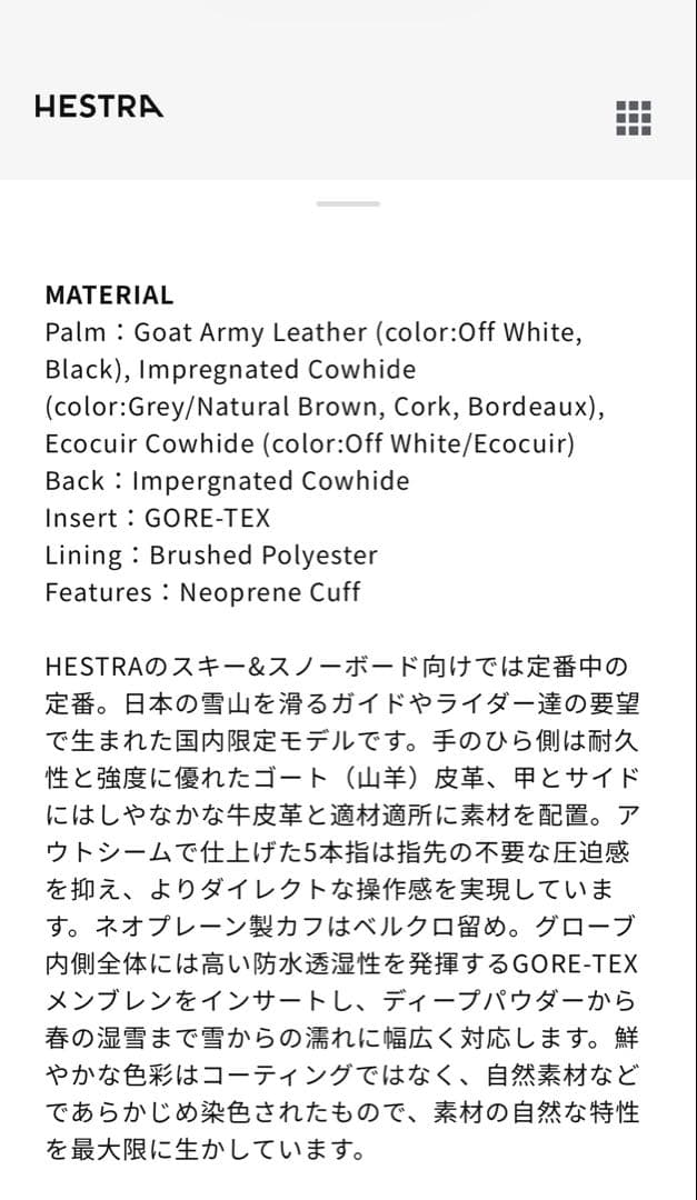 ヘストラ　OMNI GTX FULL LEATHER BLACK新古品