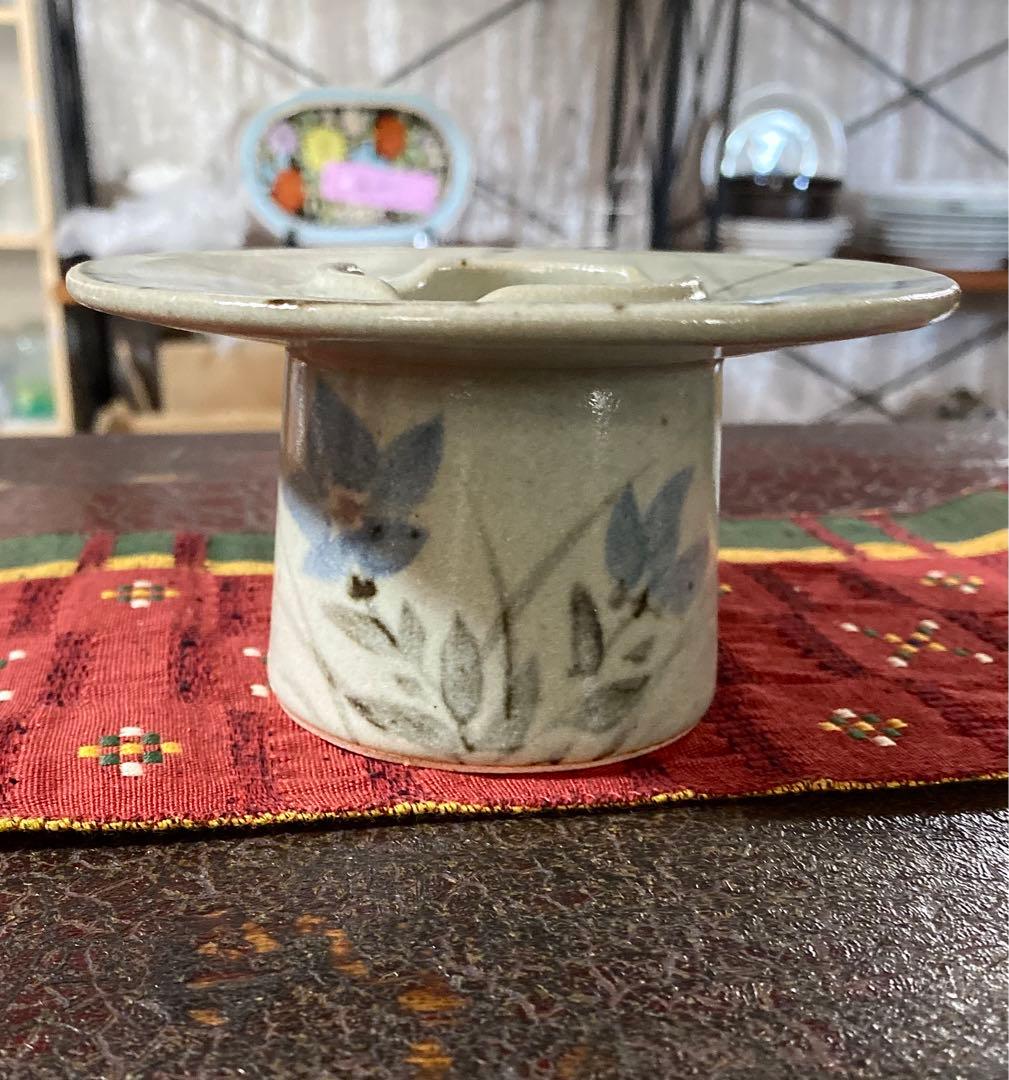 幸兵衛窯　加藤　雪兵衛　花紋　灰皿　無形文化財　骨董