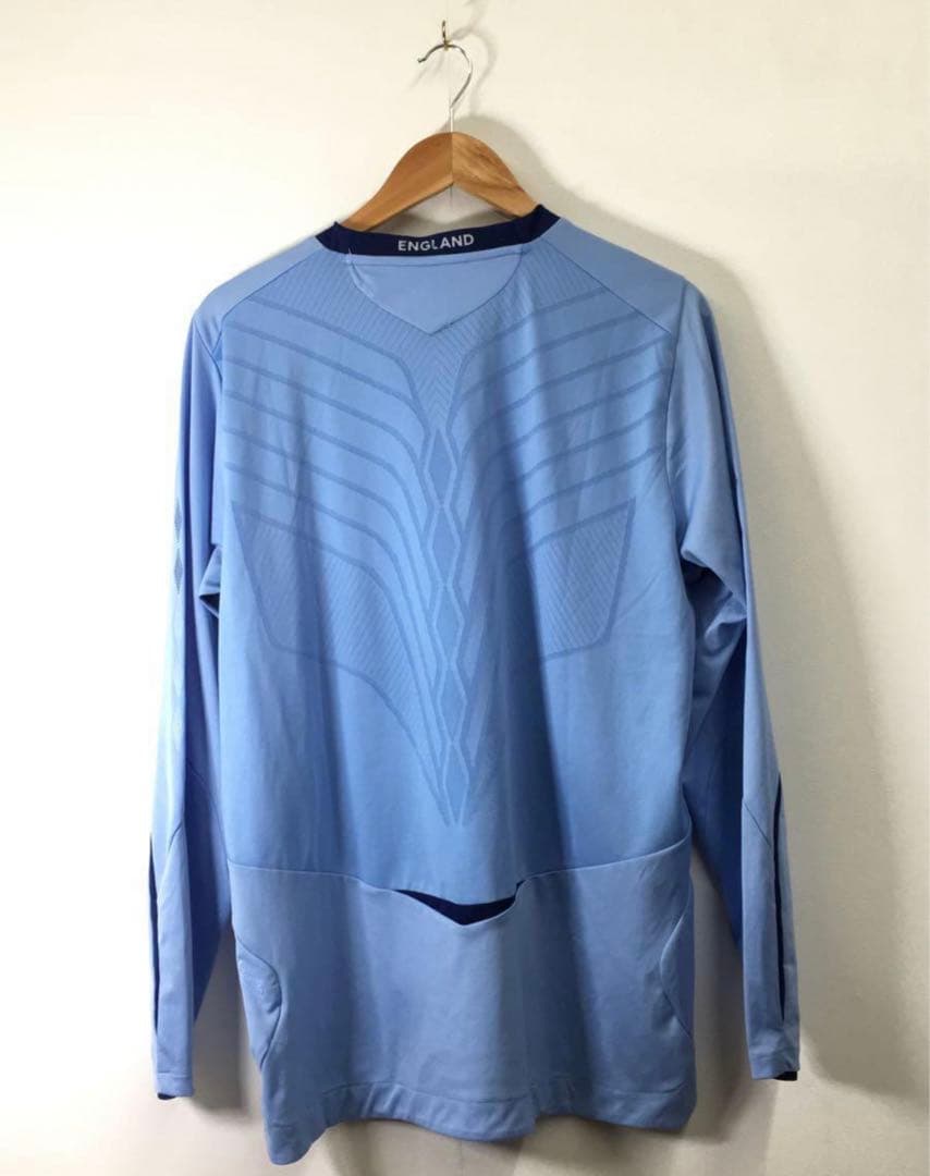 UMBRO◆XL/ポリエステル/BLU/イングランド代表/アウェイ/L/S GK