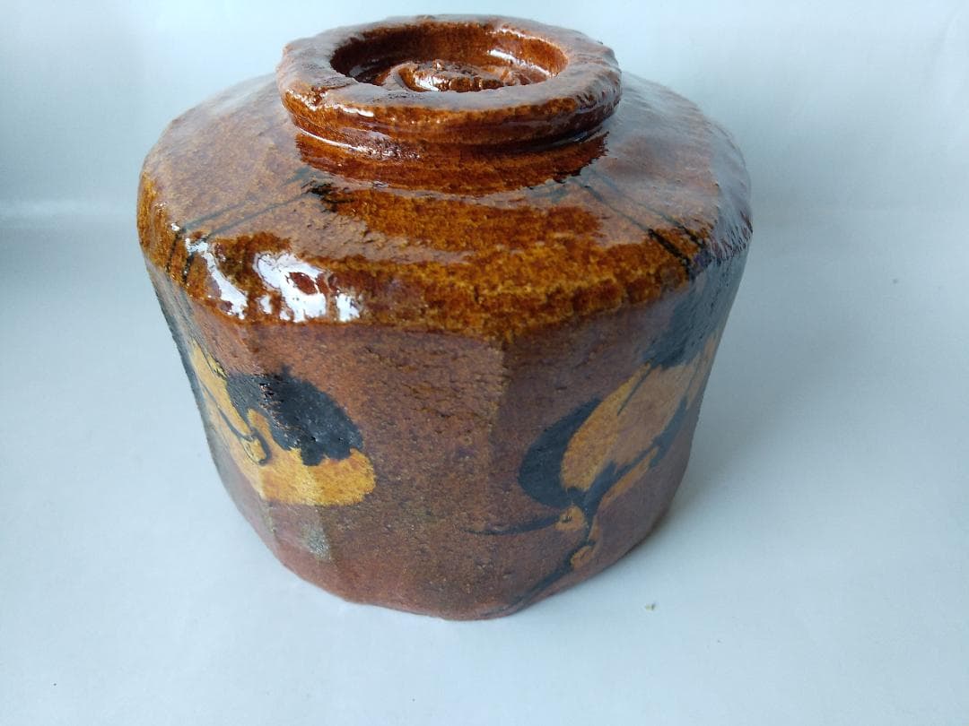 佐々木昭楽 飴楽 楽茶碗 楽焼 鶴の絵 共箱 共布 茶碗 茶道具 抹茶碗 新品