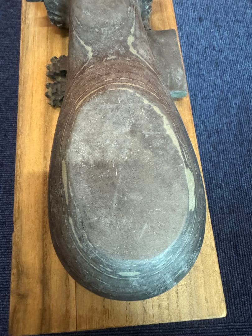 2057 中国工芸品　琵琶　硯　極細工 美術品