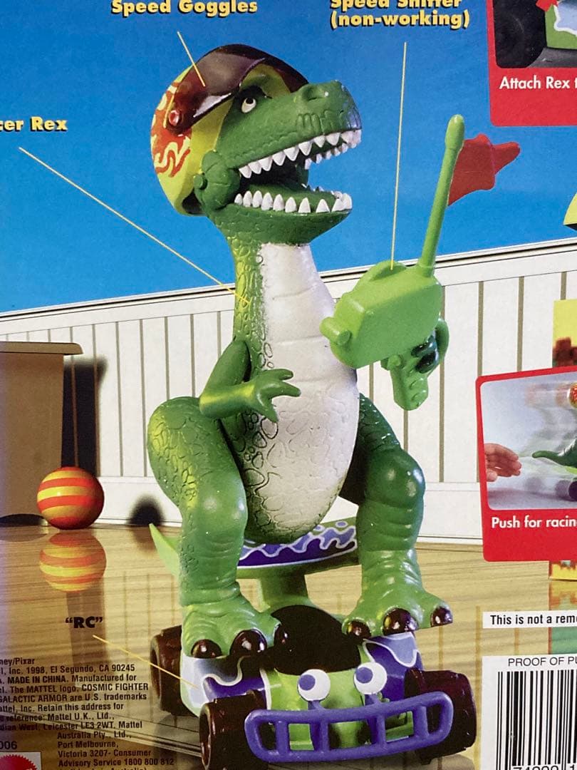 トイストーリー　レックス・RC フィギュア　マテル　ピクサー