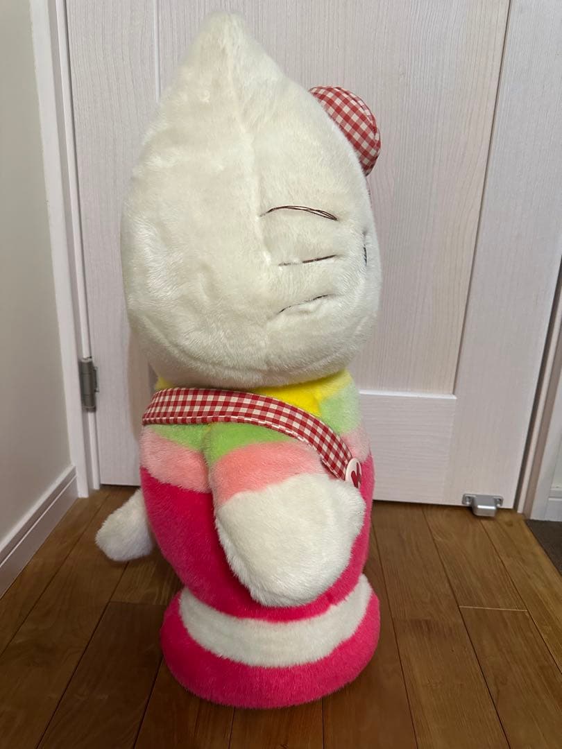 希少 ハローキティ 特大 ジャンボ BIG ぬいぐるみ 自立 レトロ
