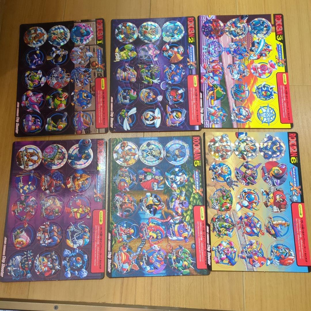 ロックマンX ジャンボカードダス　9種類　チップシューター6種類