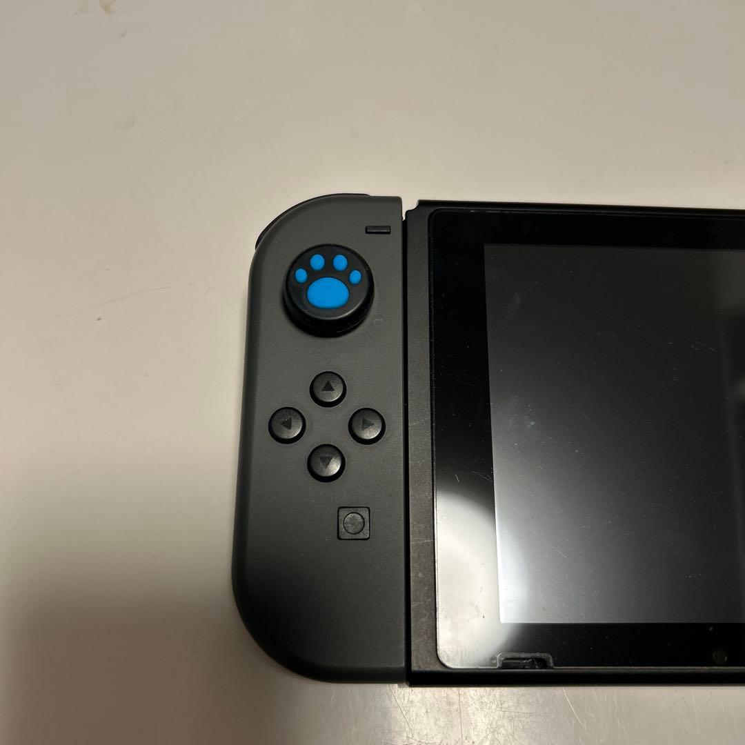 Nintendo Switch 本体 グレー 青い paw ジョイコン