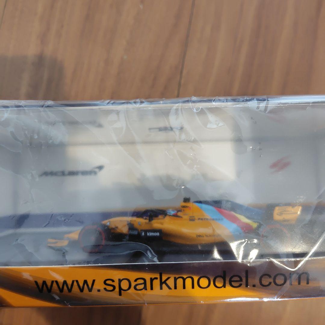 McLaren 2018 F1 ミニカーラストラン　アロンソ
