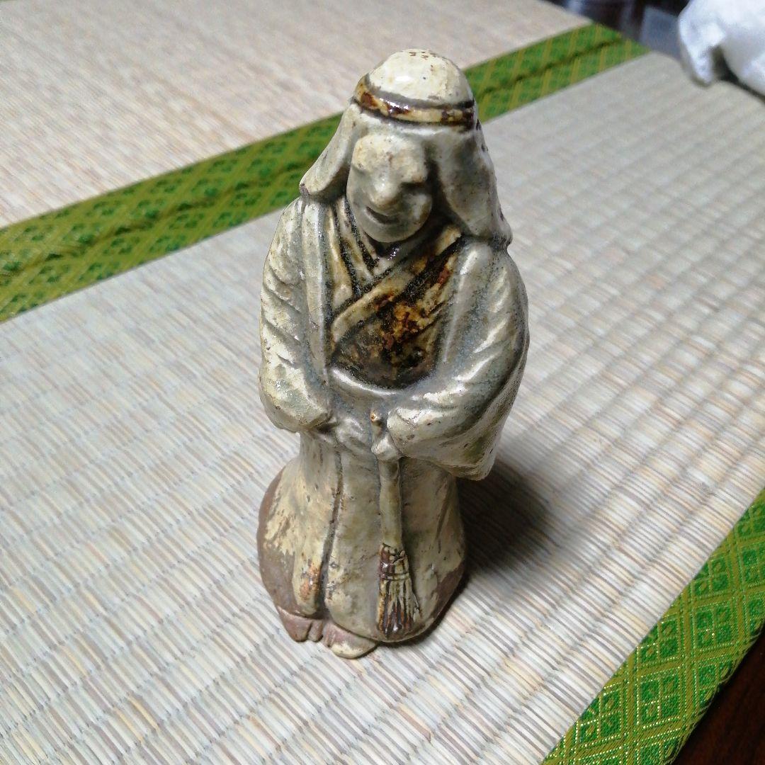 正木焼　高砂姥人形　15cm　寛政年間