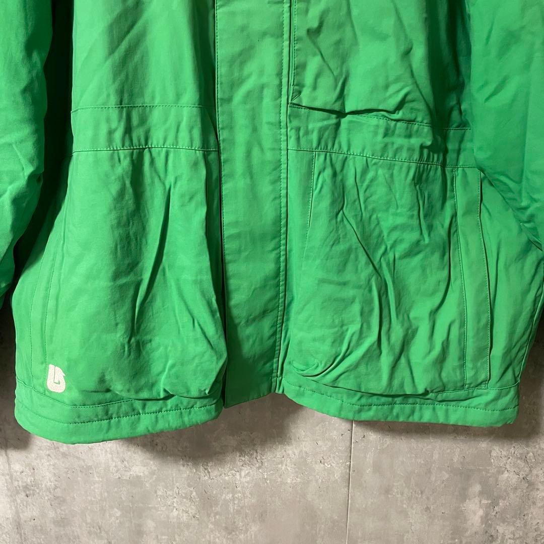 Burtonバートンスキーウェアスノーボードジャケットパーカーフード付緑グリーン