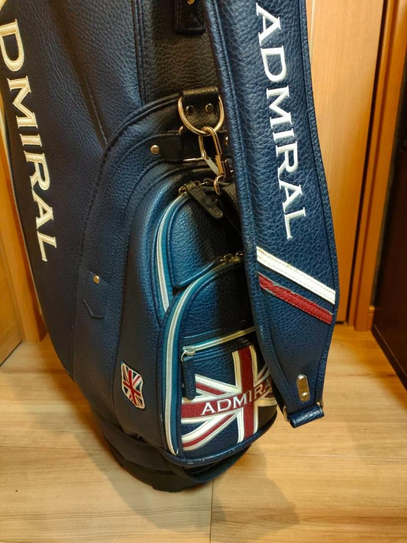【Admiralセット美品】キャディバッグ・ヘッドカバー・ポーチ・マーカー