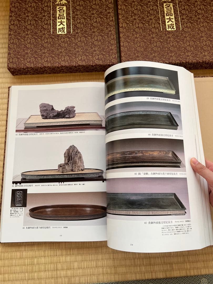 【美品・函付】美術盆器名品大成 中国編／日本編 全2冊｜大型本・盆栽資料