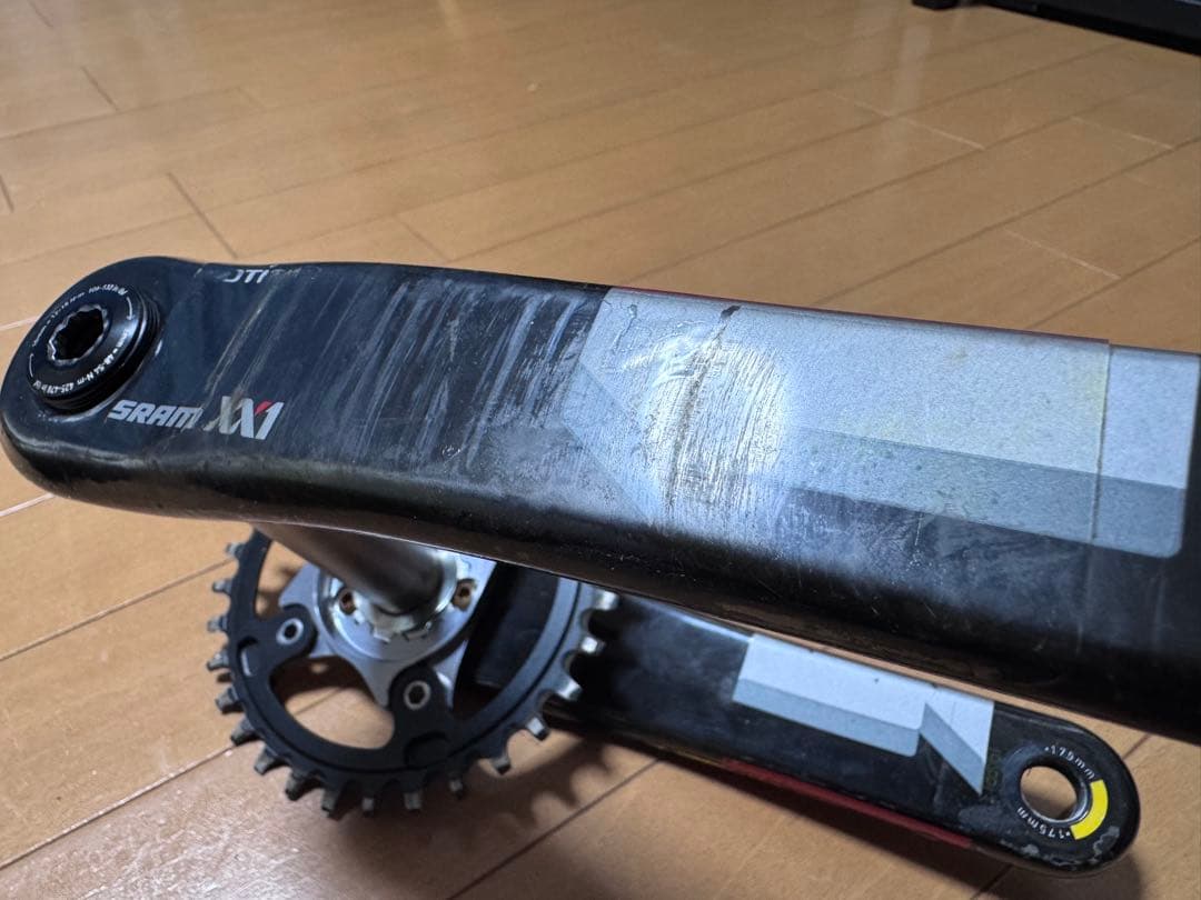 SRAM XX1 軽量 カーボン クランク GXP ナローワイドギヤ32t