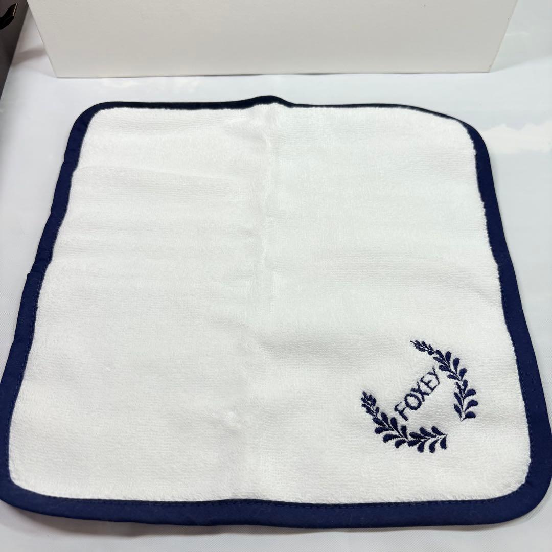 FOXEY フォクシー ハンドタオル 7枚セット ロゴ刺繍 コットン ギフト