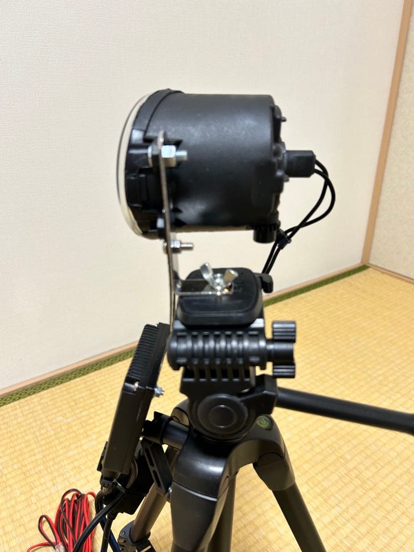灯火採集　ライトトラップ　紫外線放出加工　55W 三脚付　８mシガー電源