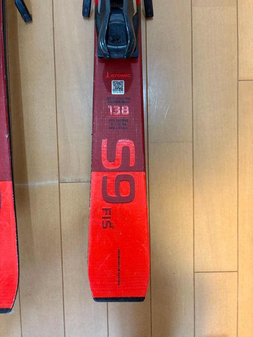 Atomic S9 FIS スキー板 138cm 赤