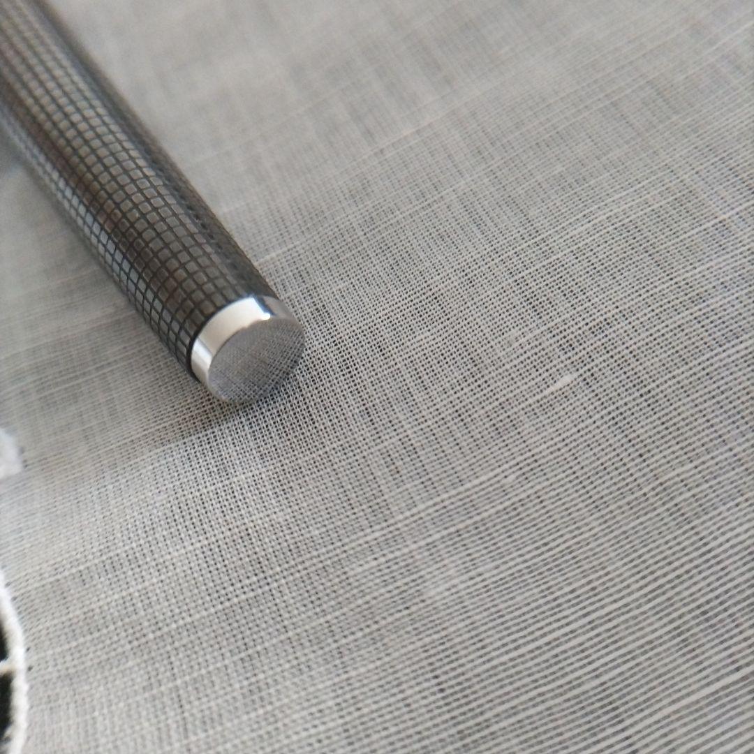 PILOT 18KWG スターリングシルバー 万年筆 シルバーン 格子