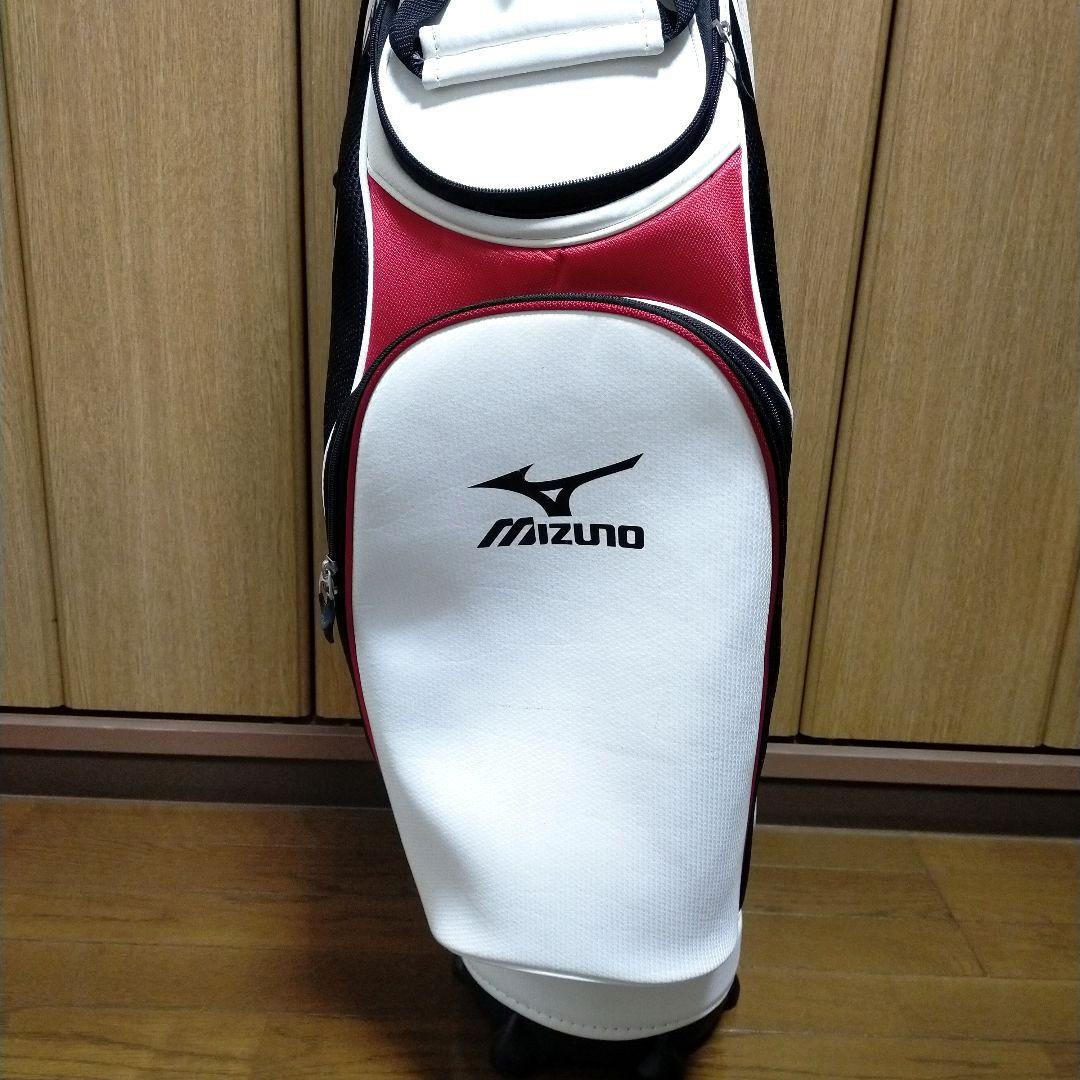 Mizuno キャディバッグ ホワイト　レッド　ブラック　おまけ付IGNIO