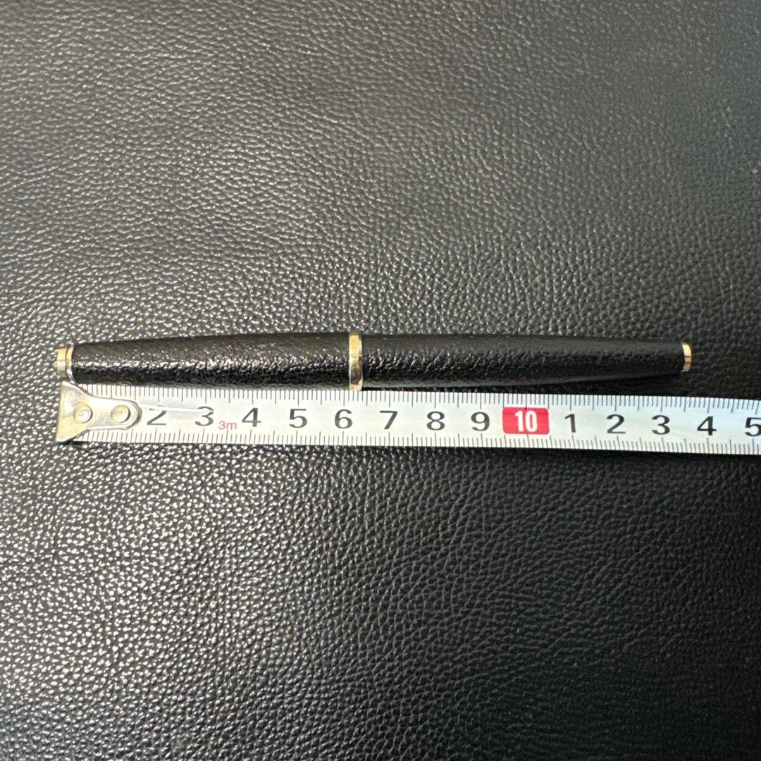 PLATINUM 18黒 レザー 万年筆　現状品