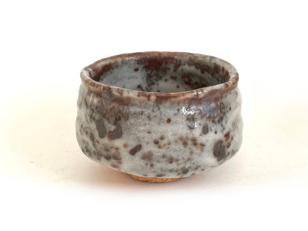 陶芸家　堀一郎　鼠志野　茶盌　茶碗　抹茶碗　茶道具　志野　美濃　瀬戸　共箱
