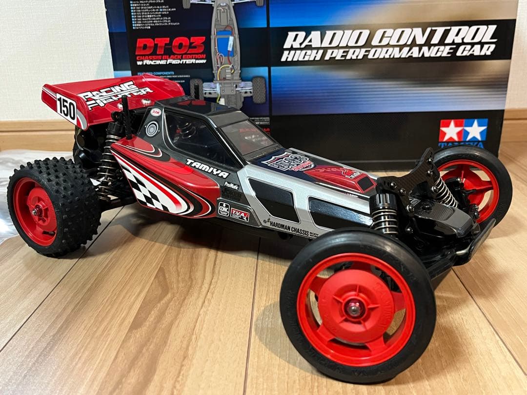 タミヤ DT-03 ブラックエディション レーシングファイター 中古