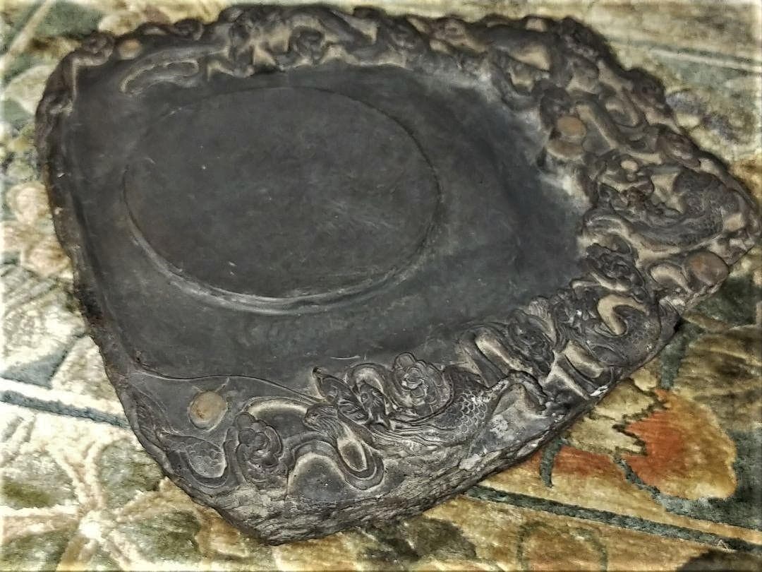 ♥中国　特大　端渓　硯　６．７ｋｇ　端渓硯　老坑　骨董品