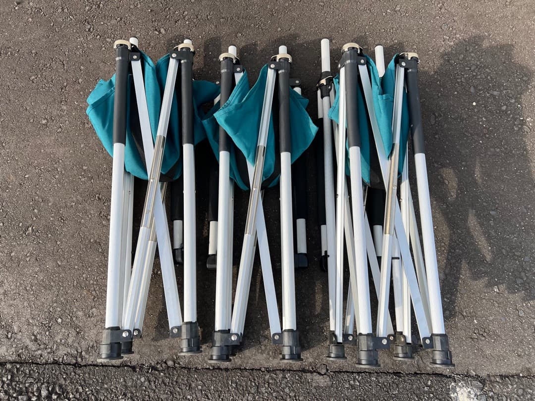 コールマン　Coleman　スリムキャプテンチェア　　３脚