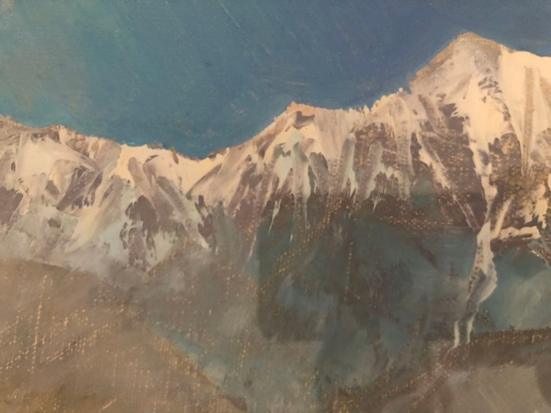 山形弘　油絵　額寸縦800㎜横920㎜　サインあり