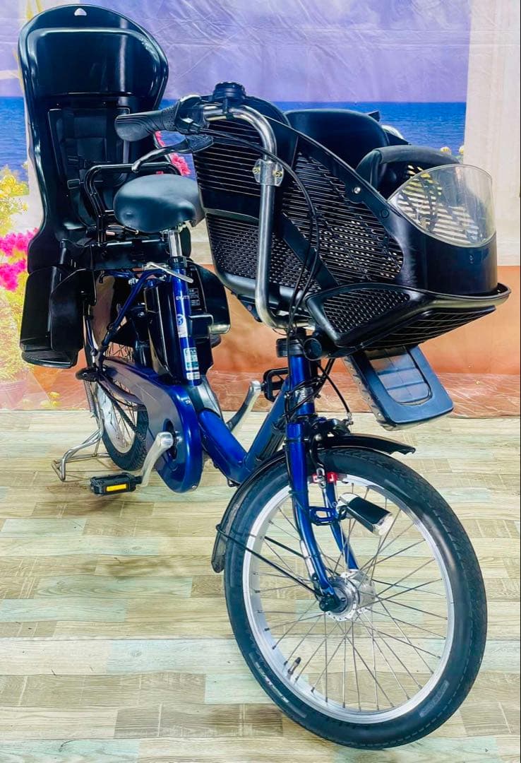 週末限定！パナソニックギュット⭐️13AH！子供乗せ電動アシスト自転車Y3261