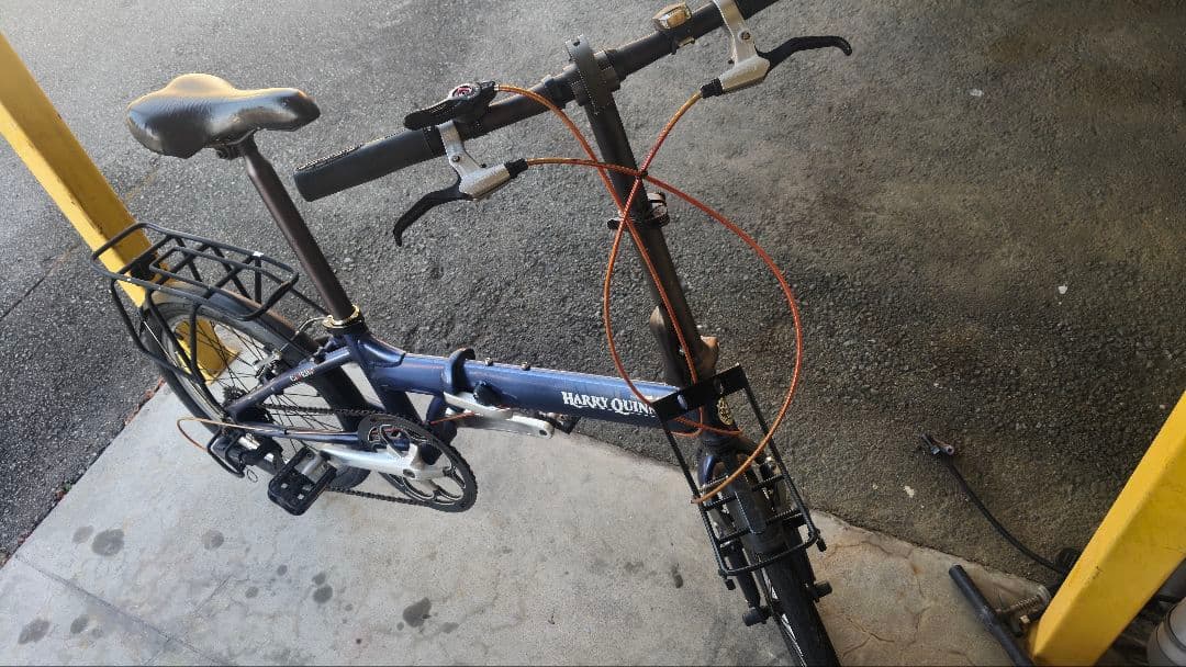 ハードクイーン 折りたたみ自転車 ネイビー