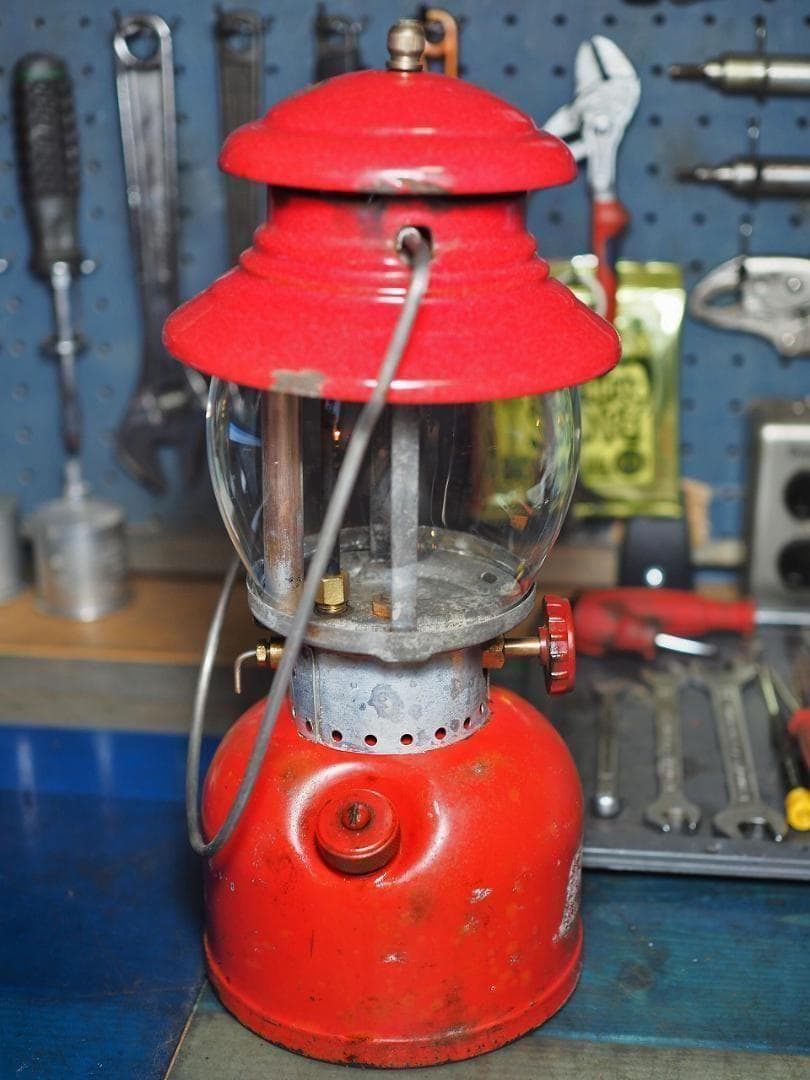 燃焼絶好調1955年6 コールマン 200A ランタン（イエローボーダー）t52