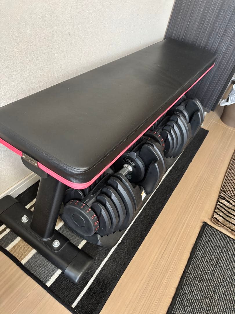 引き取り限定（鹿児島） 可変式ダンベル 40kg スタンド付き（2個セット）