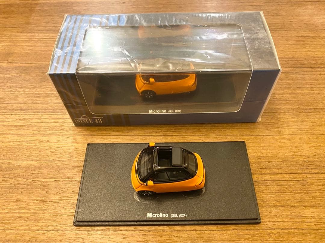 新品 1/43 カルトスケール マイクロリーノ EV オレンジ