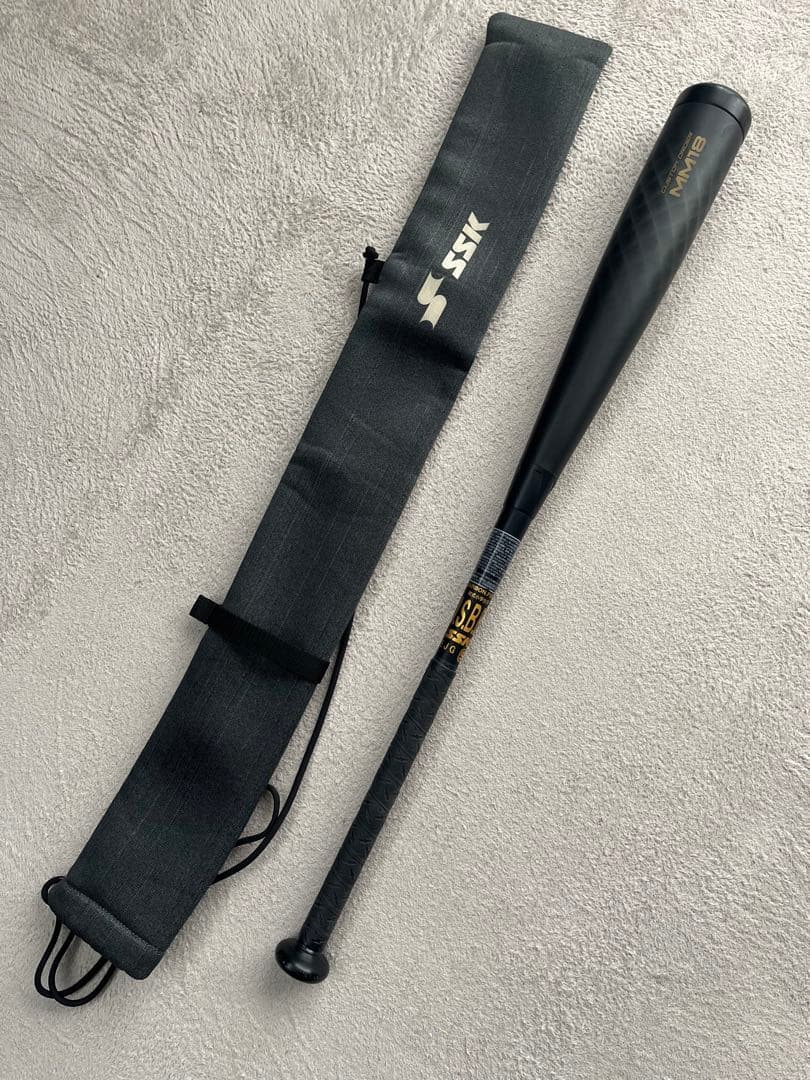 美品 SSK MM18ヘビーブラック 82cm 軟式小学生用 おまけ付き