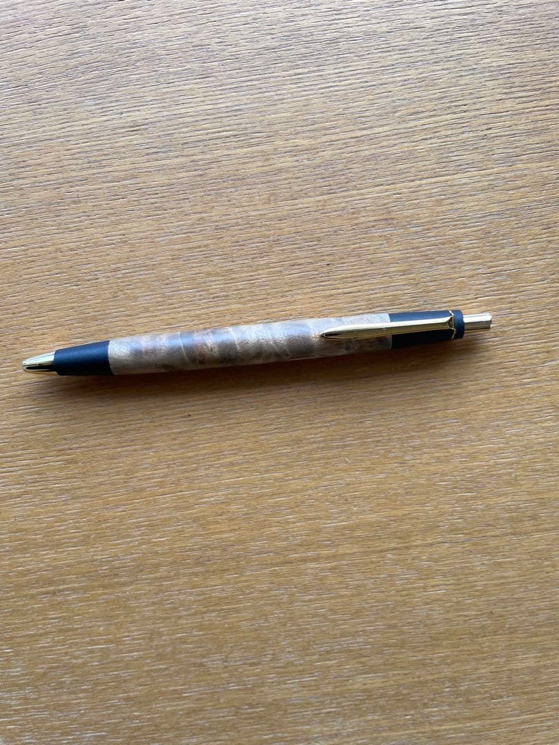 野原工芸　ボールペン　マーブルウッド　旧型