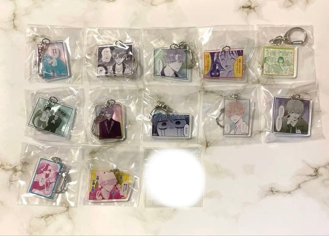 多聞くん今どっち！？ 漫福ガチャ マグネット アクリルキーホルダー 19点セット