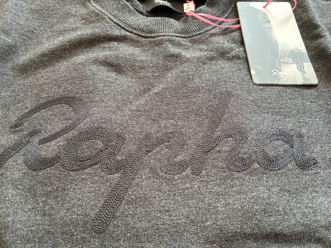 新品　Rapha LOGOスエット　Sサイズ　チャコール　送料無料