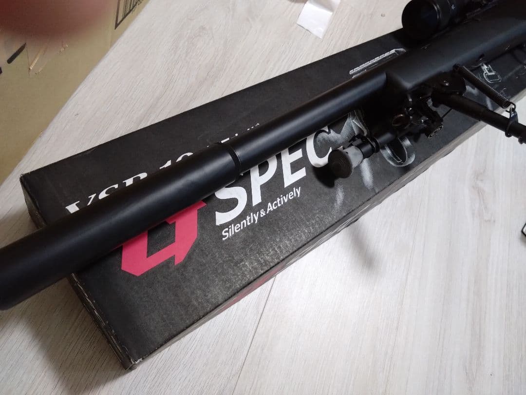 VSR-10 エアコッキングライフル Gスペックスコープ、バイポット付き