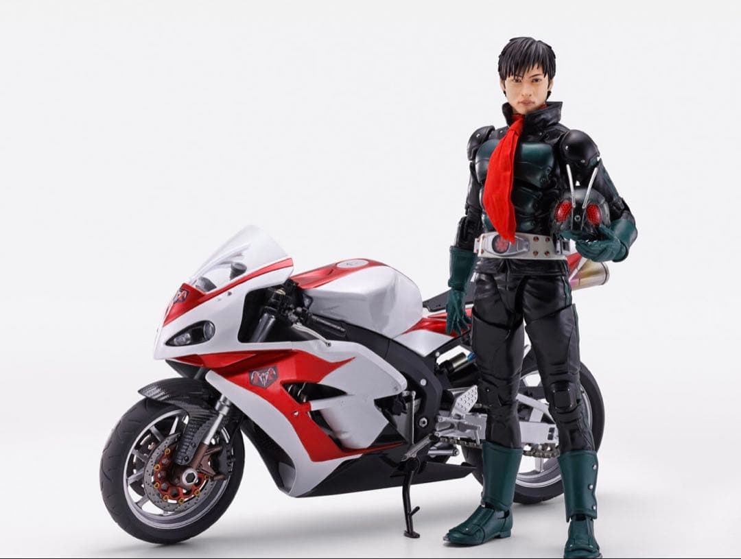 Ｓ・H figurearts 真骨彫　仮面ライダー NEXT 1号　&サイクロン