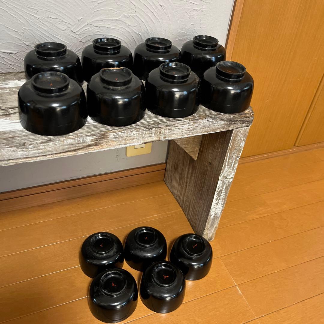 年代物漆椀　約40個　漆椀大量【メルカリ便】本日限定価格