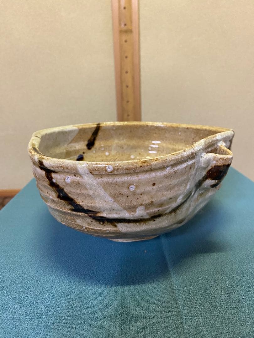 ⭐️本日限定⭐️茶道具/片口菓子鉢 加藤光右衛門作 山十窯 美濃伊賀焼 共箱