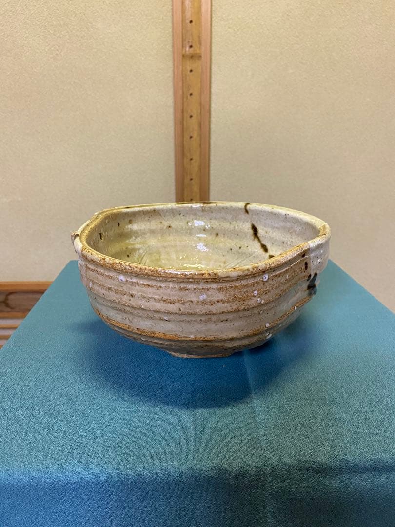 ⭐️本日限定⭐️茶道具/片口菓子鉢 加藤光右衛門作 山十窯 美濃伊賀焼 共箱