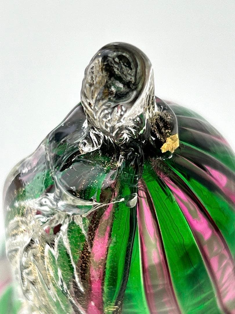 MURANO 希少 ムラーノ ヴェネチアン ムラノ ベネチア ガラス 洋梨 金彩