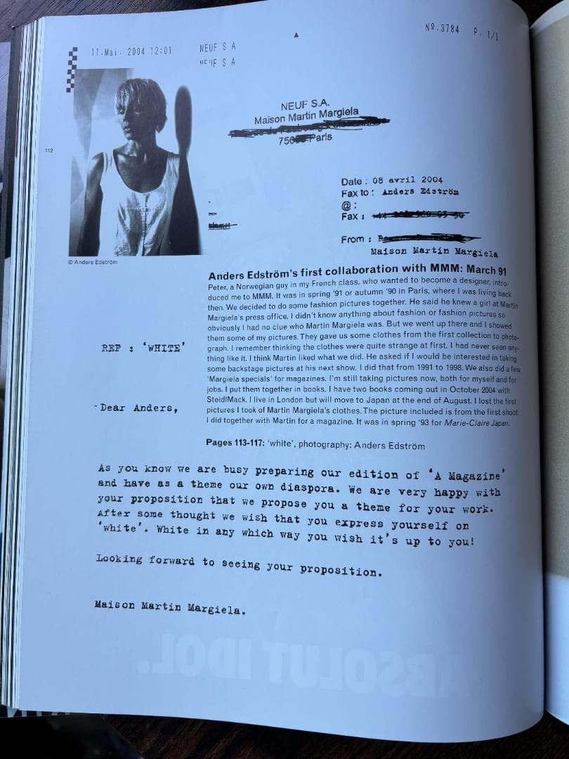 アート・デザイン・音楽 A Magazine Maison Martin Margiela