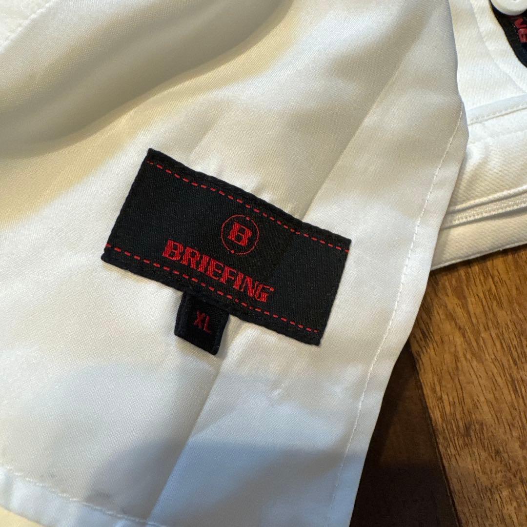 BRIEFING ゴルフパンツ 白 XL ストレッチ