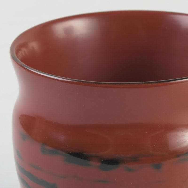 茶道具　根来塗　磯矢阿伎良　茶器　仕覆付　共箱　V　9302