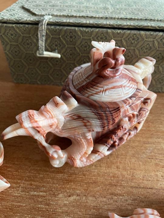 石　中国茶器セット　未使用