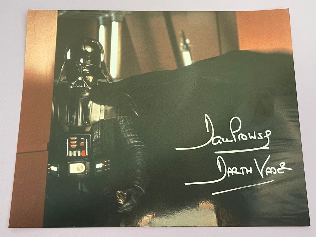 スターウォーズ　直筆サイン　ダース・ベイダー　デビッド・プラウズ氏