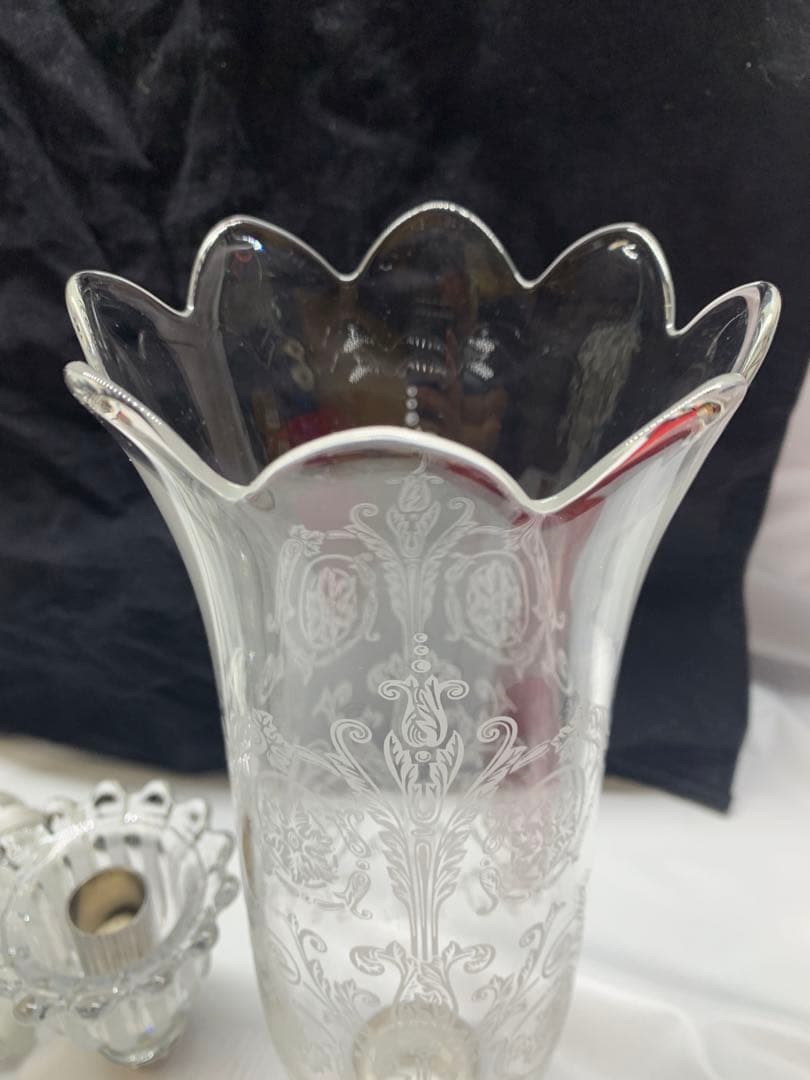 超希少　美品　バカラ　エンファントバカラ クリスタル キャンドルラブラ
